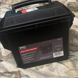 Black Mini Plastic Ammo Box